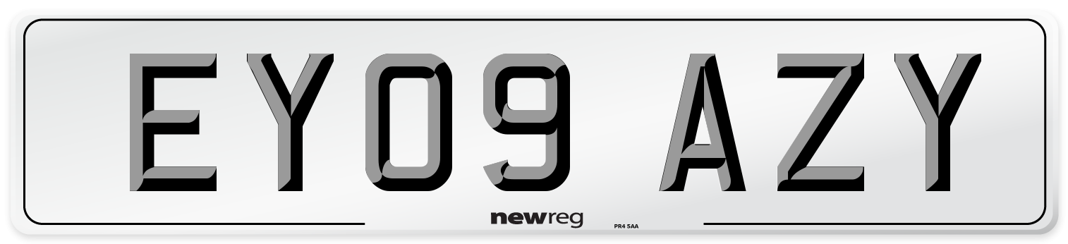 EY09 AZY Number Plate from New Reg